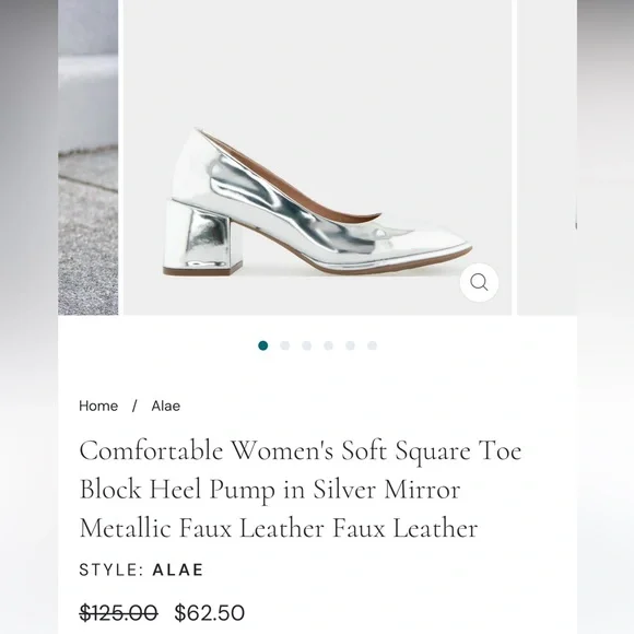 Metallic Silver Heels - Picture 7 of 7